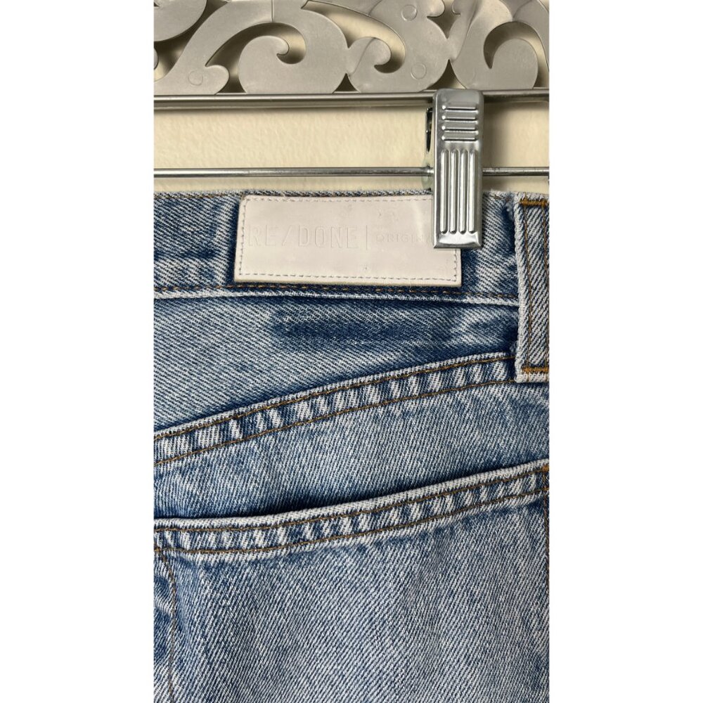 RE/DONE LEVIS VINTAGE DENIM PERFECTLY WORN CROPPED JEANS 27 - Picture 4 of 8